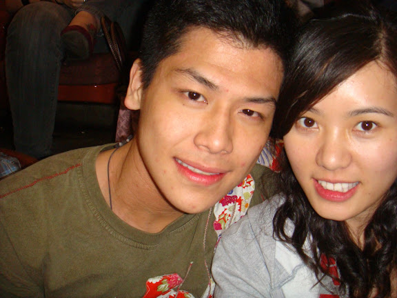 self-taken picture of me and bei-kun