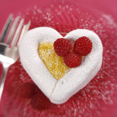 Heart-Shaped Meringues Filled with Passion Fruit Curd