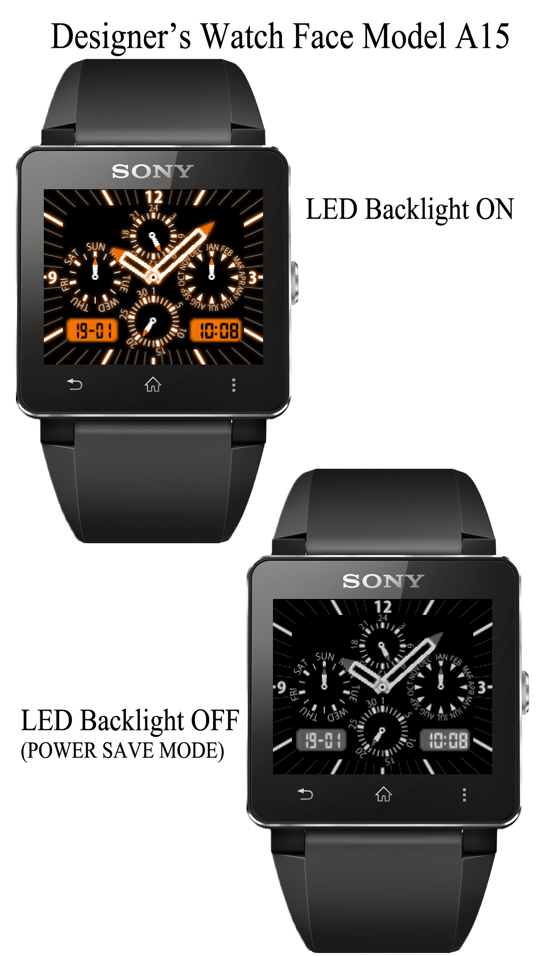 Android application A15 WatchFace for SmartWatch2 screenshort