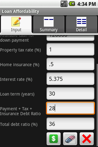 Loan affordability