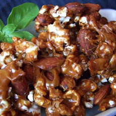 Caramel Almond Popcorn