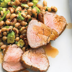 Broiled Pork Tenderloin with Black-Eyed-Pea Salad