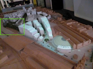 <p>
	Kings Cross development with Camley Street Park on left and Saint Martins College of Art above it and to it's right</p>
