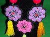 Collar Fieltro Y Borlas