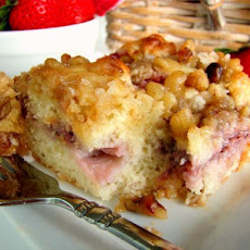 Fresh Strawberry Cream Cheese Coffee Cake