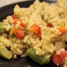 Bulgur Pilaf With Pea Pods