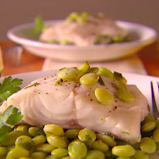 Roasted Cod with Lima Beans