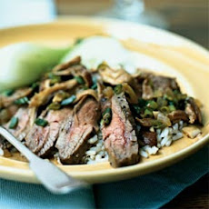 Flank Steak with Shiitake Mushroom Sauce
