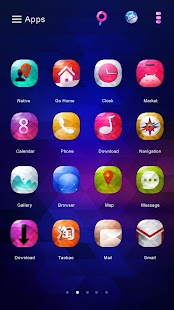 How to mod Blue Gems GO Launcher Theme v1.0 mod apk for bluestacks