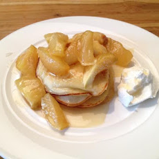 Perfect Ricotta Pancakes With Caramelised Apple