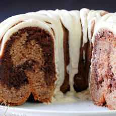 Velvet Brownie Swirl Cake