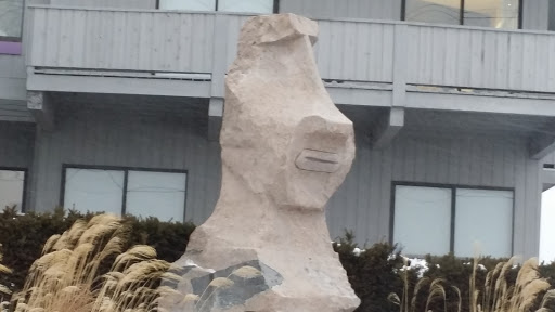 Stone Face Statue