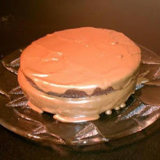 Chocolate-Chocolate Chip Cream Cake