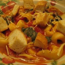 Minute Tomato Soup with Tortellini