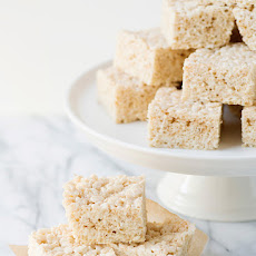 Brown Butter Vanilla Bean Rice Krispie Treats [Week 4 of 12 Weeks of Christmas Cookies]