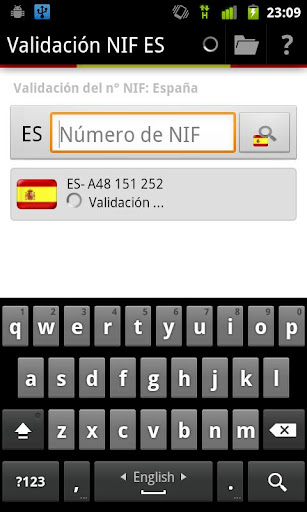 Validación NIF ES