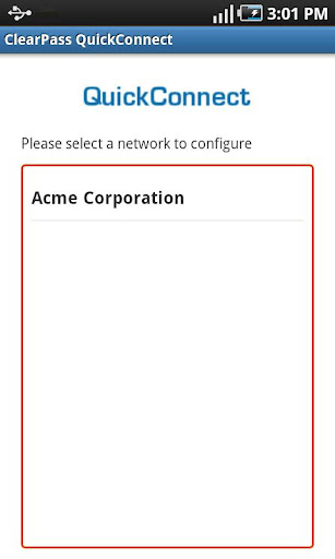 ClearPass QuickConnect