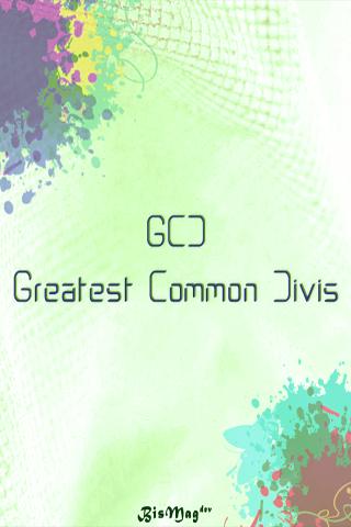 GCD Greatest Common Divisor