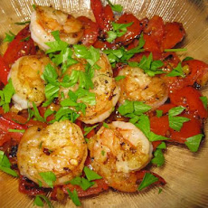 Shrimp & Tunisian Fresh Tomato Relish