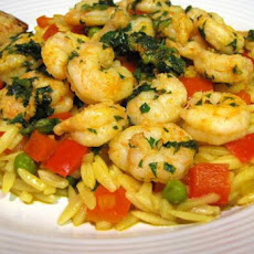 Sunset Orzo With Spanish Shrimp