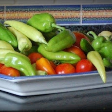 Grilled Peppers, Red Onions, Tomato and Ciabatta Panzanella