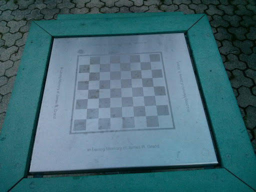 Metal Chess Board Desk