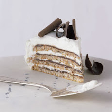 Meringue, Chocolate, and Kirsch Cream Layer Cake