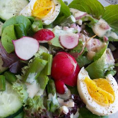 Spring Salad With Buttermilk Cream Dressing