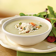 Avocado Soup with Citrus-Shrimp Relish