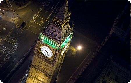 beantiful pictures of London at night from above