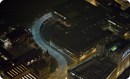 A lonely curve of a city street Jason Hawkes