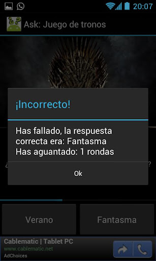 【免費休閒App】Ask: Juego de tronos-APP點子