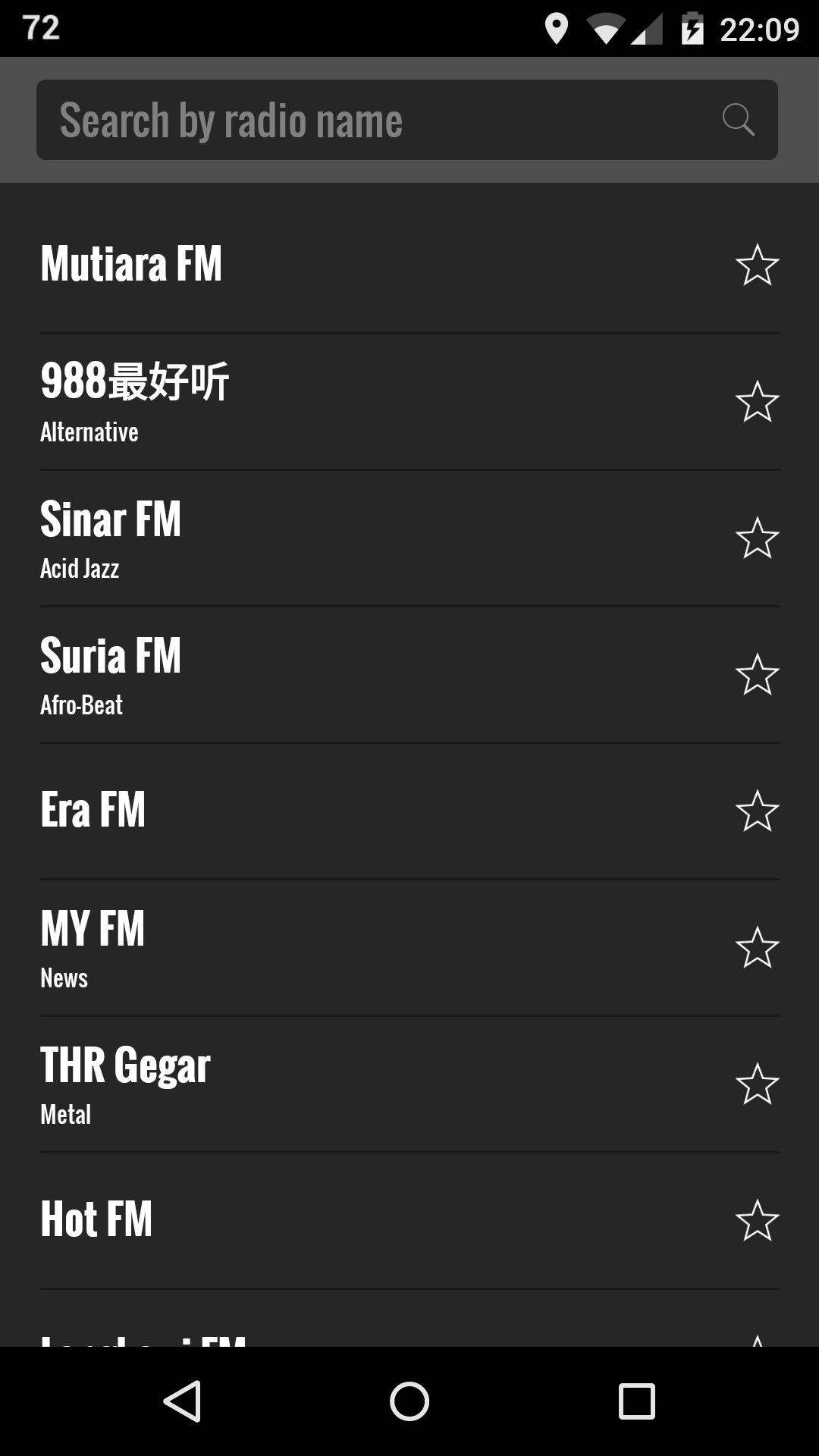 Android application Radio Taiwan FM online screenshort