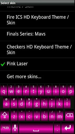 Pink Laser HD Keyboard Skin