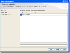 Install Setup Support Files
