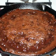 Molten Chocolate Skillet Brownie
