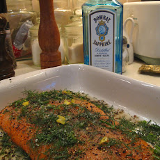 Bombay Sapphire gravlax
