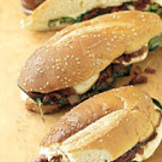 Grilled Eggplant Subs with Mozzarella and Tomato Jam