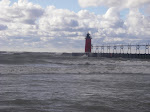 This is is the soup on the inside of the South Haven pier, Lake michigan. Kayak surfer nightmare. Breaking out is never easy. :(