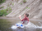Cannonball. Gabriel Wikle drops into the Michipicoten River near Lake Superior.