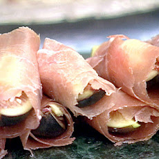 Fall Figs Stuffed with Stilton Cheese, Wrapped in Prosciutto and Chateau Elan Port Wine Syrup