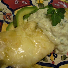 5 Minute Cheesy Enchilada Grande for 1