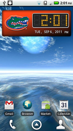 【免費個人化App】Florida Gators Clock Widget-APP點子