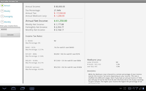 【免費財經App】Australian Income Tax 2012-APP點子