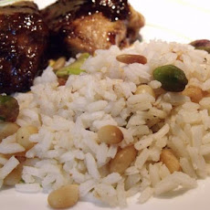 Pilau Rice With Pistachios and and Pine Nuts