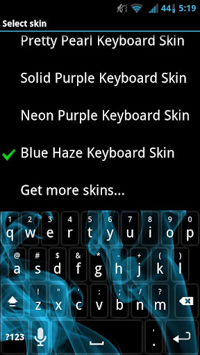 Blue Haze Keyboard Skin