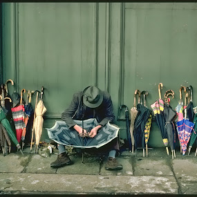 Umbrella Repair Man, Milano, Italy by Bruce Martin - People Street & Candids ( street life, street journalism, people )