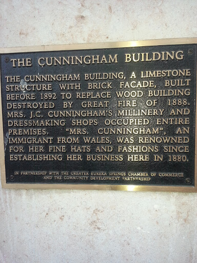 The Cunningham Building Plaque