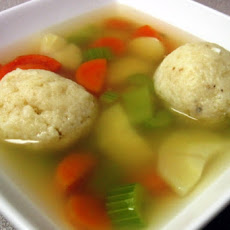 Hearty Vegetarian Motzah Ball Soup