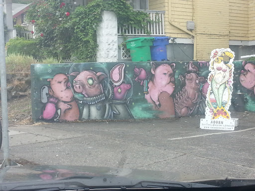 Pig Wall Mural